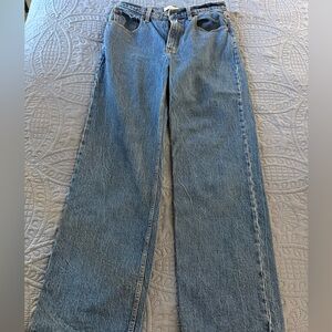 Abercrombie & Fitch 90s relaxed High Rise Blue Jeans